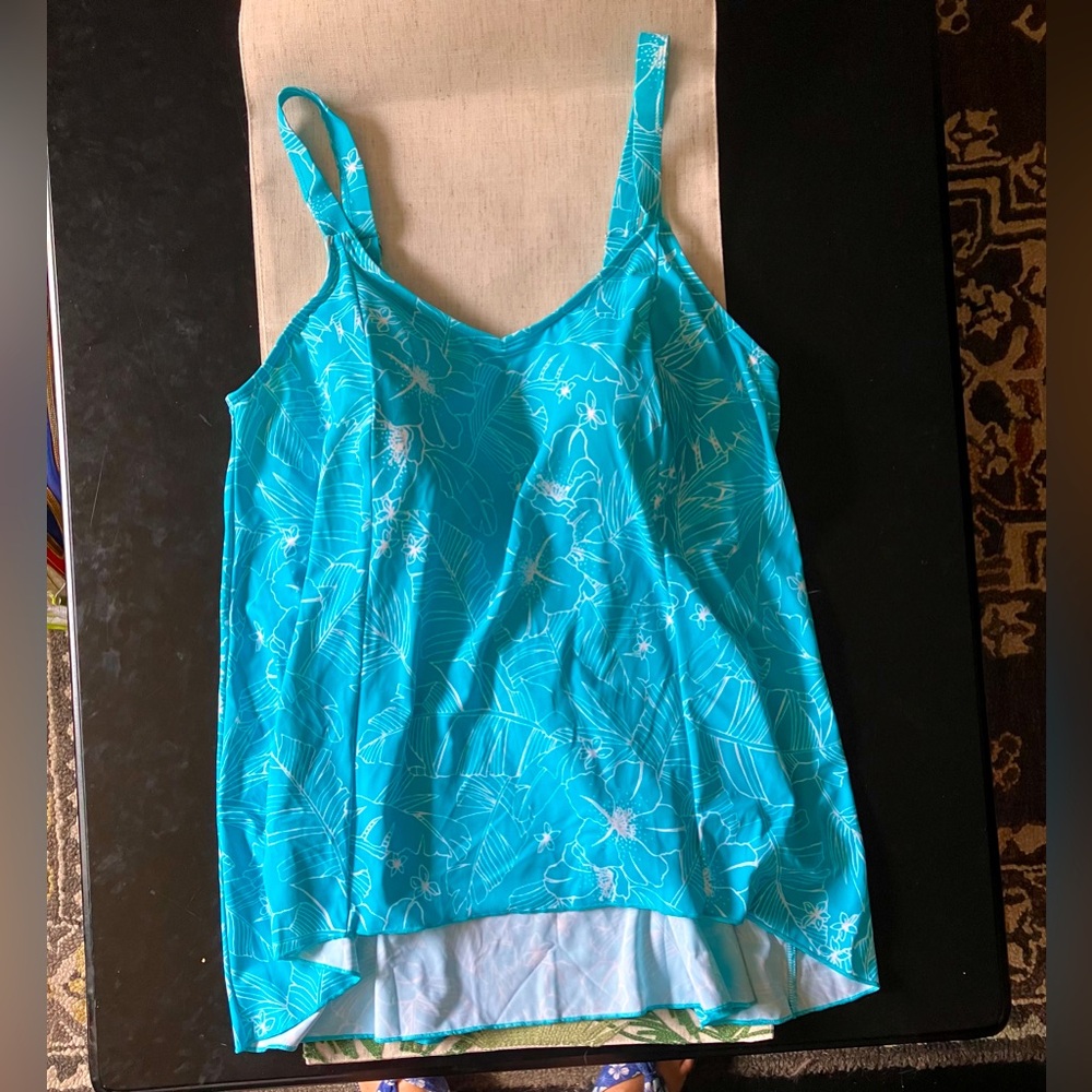 🚺🆕 Tummy Control Tankini Top 🐬🦋🌊